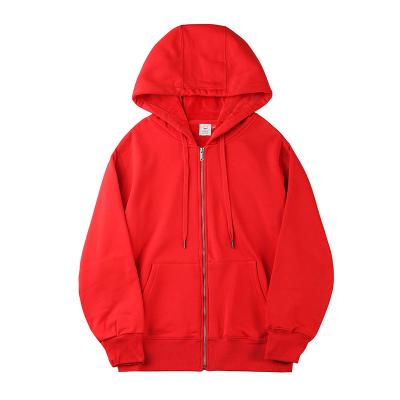 China Anti-wrinkle autumn/winter 390g super fleece casual zipper hoodie with fleece and heavy hoodie for sale