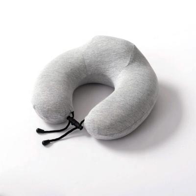 China 2021 PORTABLE PORTABLE Hot Selling Promotional Neck Pillow Logo Printed Memory Foam U Shape Pillow Comfort Memory Foam Travel Pillow for sale