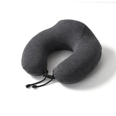 China PORTABLE Neck Pillow 100% Memory Foam Pure Ergonomic Design Full Neck Chin Support Pillow Airplane Travel Pillow for sale