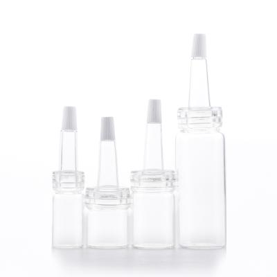 China Personal Care Wholesale 15ml 20ml Clear Glass Ampoule Vial Bottles Pharmaceutical Ampoule Bottles for sale