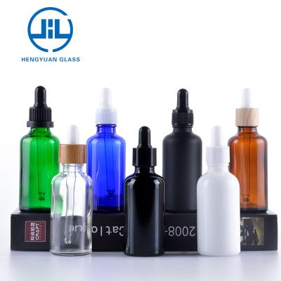 China High quliaty transparent glass bottle 50ml 30ml 15ml 10ml 100ml personal care dropper bottle for sale