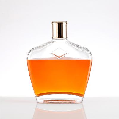China 200ml 375ml 500ml Custom Empty Glass Vodka Wine Glass Bottle Gin Rum Alcohol Whiskey Bottle Eco-friendly Recyclable Bottle With Cork for sale