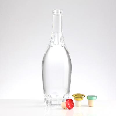 China 100ml 250ml 375ml 500ml 750ml Eco-friendly Recyclable Empty Glass Coffee Liquor Bottle Gin Rum Alcohol Whiskey Bottle Wine Bottle Vodka Bottle With Cork for sale