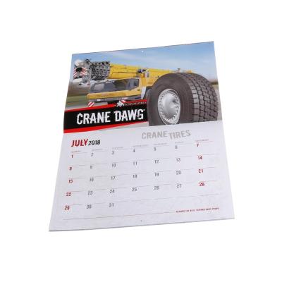 China paper & Full Color Cheap Custom Hot Sale Cardboard Calendar Printing for sale