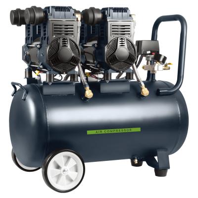 China Low Pressure 8bar 45L 14.4cfm Tl Lubricated Direct Drive Piston Air Compressors Portable Oil Free Compressor for sale