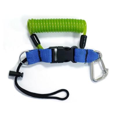 China Gewundene schnelle Freigabe-Hochleistungsspule Lanyard Diving Camera Holder Tether zu verkaufen