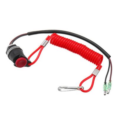 China Acollador flexible de la bobina del color rojo para el interruptor de la longitud del motor externo el 12CM en venta