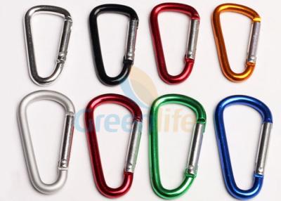 China Anti- verlorenes Metall-Carabiner-Klipp D hakt Standard-verschiedene Farben für Abzugsleinen zu verkaufen