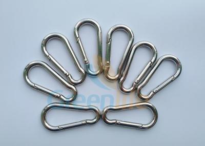 China Längen-Klimanickel-Farbe Zink-Legierung Carabiners 5.5MM Durchmesser-60MM zu verkaufen