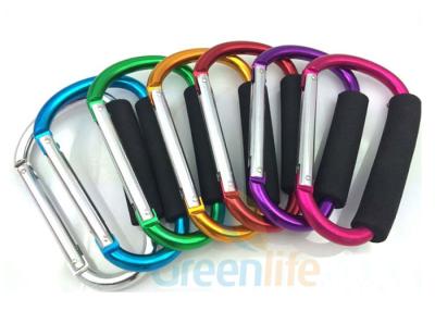 China Große Größen-Aluminiumkarabinerhaken Carabiner 12 x 140 Millimeter mit EVA-Schaum-Halter zu verkaufen