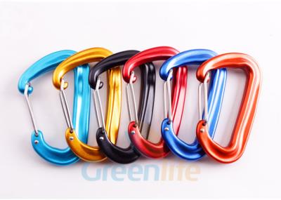 China Acessório material do alumínio 7075 de Carabiner do gancho da pressão da forma de D bom para correias à venda