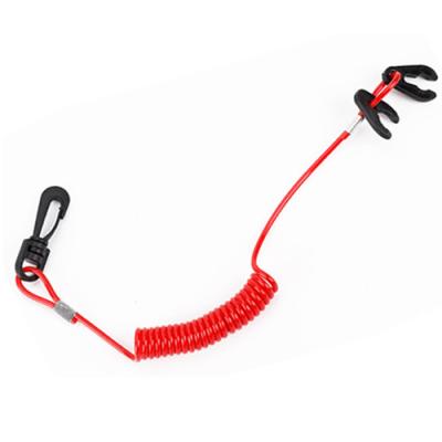 Chine Longe rouge de flottement de navire de bobine élastique de Jet Ski Safety Lanyard 18MM à vendre