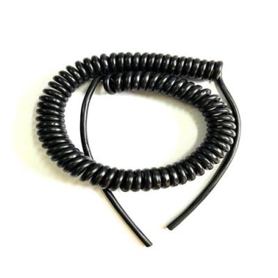 Chine Corde en plastique forte de sécurité du diamètre TPU de 5M Flexible Coil Lanyard 8.0MM à vendre