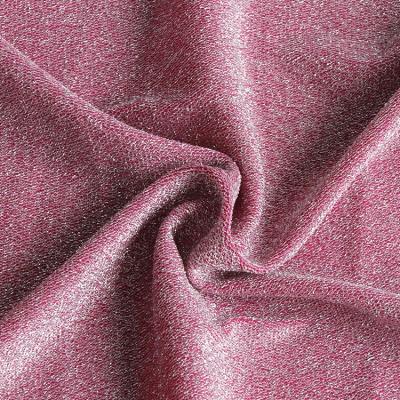 China 3387# 56%nylon 10%SP 34%silver Jacquard Textile Material Metallic Yarn Knitted Fabric For Dresses for sale