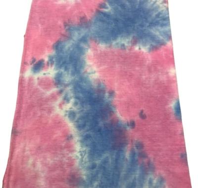 China LLD19024/7614 Stretch Tie Dyed Cotton Fabrics In-Stock Items 	Tie Dye Fabric Material for sale