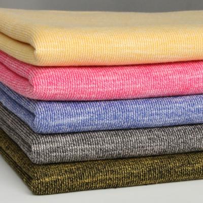 China Double faced textiles 3269#tejidos 29% cotton and 71% polyester cotton ribbed fabrics for beautiful clothes for sale