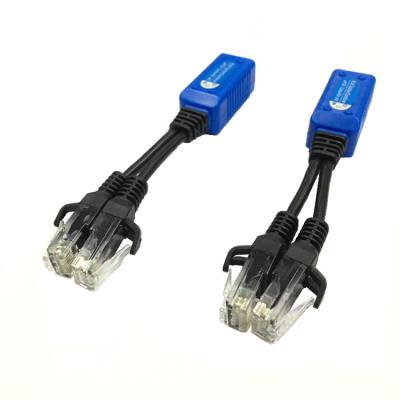 China Passive IP POE Camera RJ45 Splitter Combiner uPOE Wiring Kit POE Adapter Connectors Power Cable For POE IP CCTV Security Camera for sale