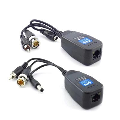 China Rj45 Video Balun 1CH Passive CCTV RJ45 Video Balun 8MP BNC Video Power Audio Transceiver To CAT5e/6 Connector Twisted Pair For Security Camera for sale