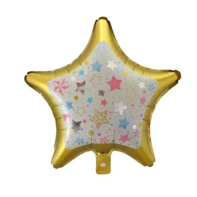 China Black 18inch Foil Printing Star Helium Balloon Baby Shower Wedding Birthday Party Decoration Self-Sealing Air Inflatable Globos Kids Toys for sale