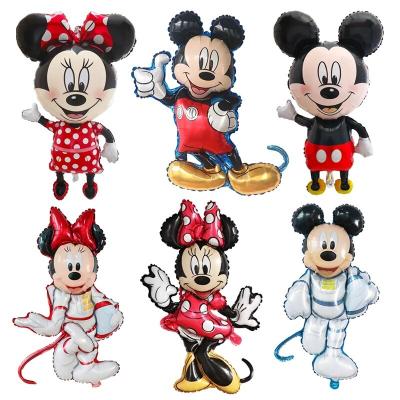 China Classic Big Mickey Minnie Mouse Foil Balloon Set 1pc Baby Shower Birthday Party Kids Animation Globos Suppliers Decorations for sale