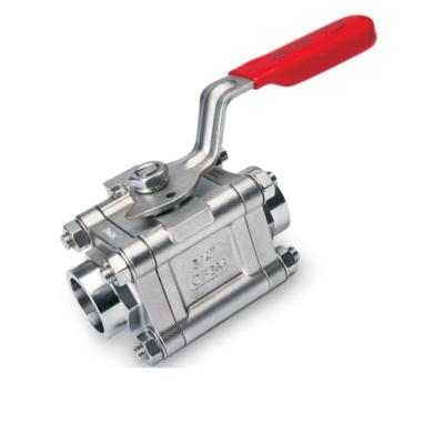 China General China 3 Piece Female Ball Valve 3000psi Stainless Steel NPT Ball Valve for sale