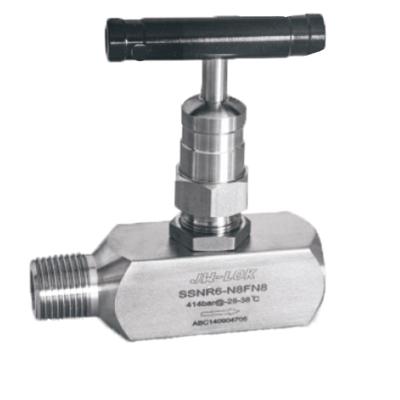 China Swagelok Type SS Rising Inlet Screw-Cap General Needle Valve for sale