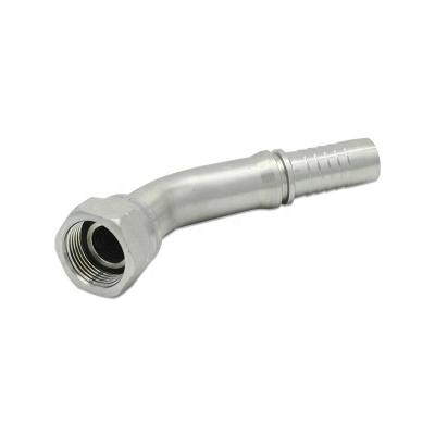 China Carbon Steel 45# 45 Degree Elbow Dash High Pressure Connector BSP Female Hydraulic Fittings for sale