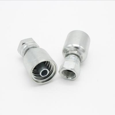 China Ferrule: 20# Carbon Steel / Fitting: 45# Carbon Steel 60 Degree BSP Female Cone 1 Piece Auto Fittings For Hydraulic Hose for sale