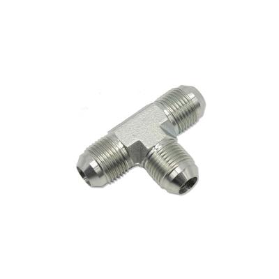 China High Quality Carbon Steel 45# Male AJ JIC 74 Degree Cone Tee Hydraulic Hose Fittings & Adapters for sale