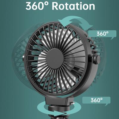 China 2000mAh Car Desktop Battery Air Mesh Stroller Bladeless Rechargeable Mini Desktop Fan for sale