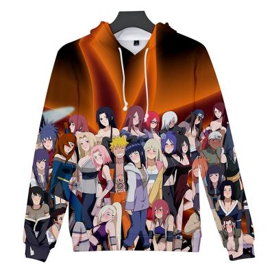 China New QUICK DRY children's wear Japanese animation shadow adult fire ninjas 3D print Hoodie digital anime hoodies for sale