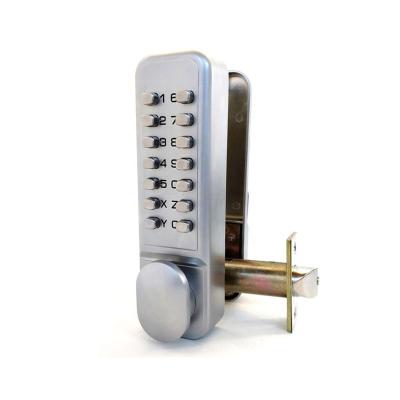 China Interior / exterior door Factory Custom Vertical Two Coded Plates Mechanical Keyless Digital Pin Code Door Lock On Both Sides Of The Door for sale