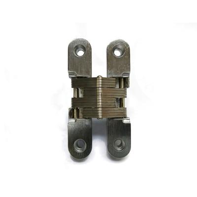 China Anti-corrosion Stainless Steel #304 Hidden Hinge Invisible Folding Door Concealed Cross Hinges for Furniture hardware folding door for sale