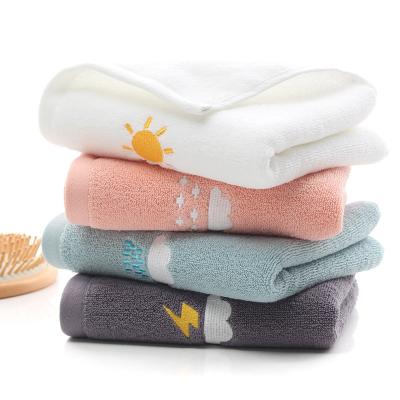 China Wholesale Child Safe Face Towel From China Cotton Home Bath Towel Face Towel 34x75,100g for sale