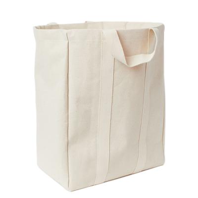 China Modern Wholesale Custom Big Capacity Cotton Canvas Foldable Laundry Bag for sale