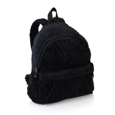 China Black Cute Corduroy Mini Back Pack ESC0016 Ladies Bagpack Fashionable Custom Quality Small Size For Women for sale