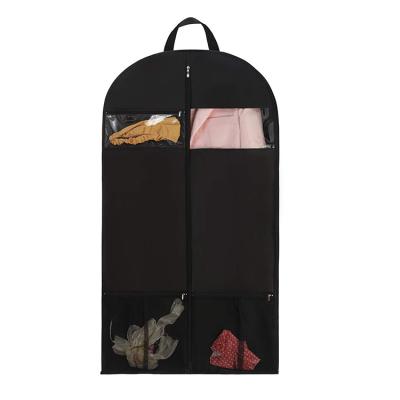 China Luxury Customized Suit Zipper Garment Bags With Zipper Nonwoven Eco-Friendly Clothing Garment Suit Bag for sale