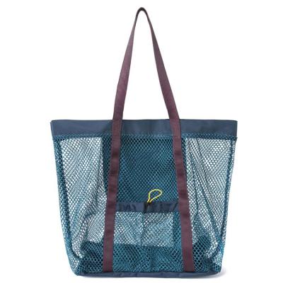 China EW0007 Fashion Designer Best Beach Bag Large Promotional Custom Mesh Beach Bags for sale