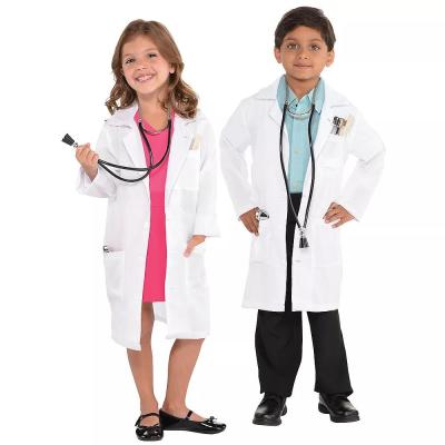 China Wholesale Breathable Breathable Girl Costume Boy Cosplay Kids White Lab Coat Suits For Role Playing for sale