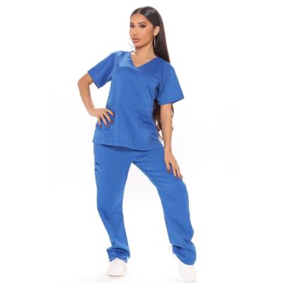 China Eco-friendly Stylish Medical Uniform Plus Size Eco-friendly Women And Men Hospital Scrubs Sets Nurse Uniform for sale