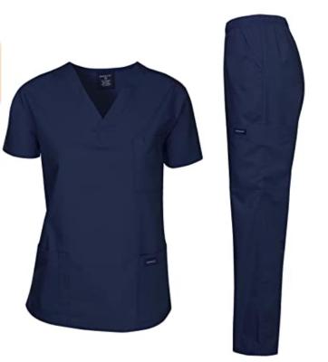 China Wholesale Breathable Factory Supply 65% ​​Polyester 35% Cotton Medical Scrubs Uniform for sale