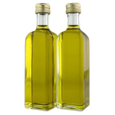 China Coconut Olive Oil Square Glass Bottle Sesame Food 250ml 750ml Marasca 500ml for sale