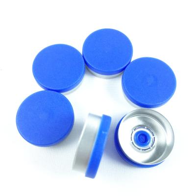 China Non Refillable 20mm Aluminum Vial Caps Seal Flip Off Cap Plastic Vial Cap for sale