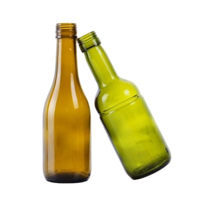 China Dark Green Food Grade 250ml 500ml 750ml Square Marasca Glass Beverage Bottle Olive Oil Bottle for sale