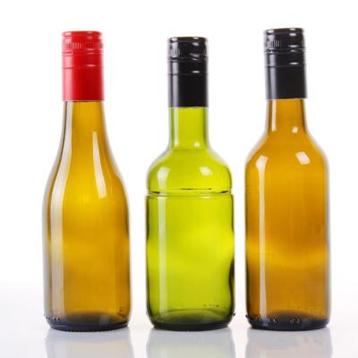 China Hot Sale Durable Antique Dark Green 750ml Square Beverage Stored Glass Cooking Glass Bottle Olive Oil for sale