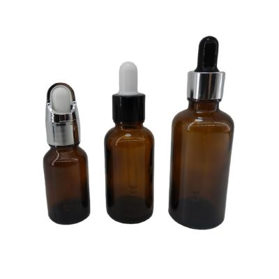 China 5/10/15/20/25/30/40/50/100ml Essential Oil Cosmetic Luxury Cosmetic Packaging Bottle With Glass Dropper for sale