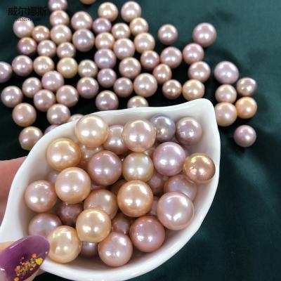 China Jewelry making hot sale loose cut loose pearl jewelry flatback freshwater pearl gold shell flat back real loose pearls for sale