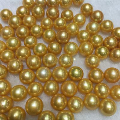 China Jewelry Making Wholesale Gold South Sea Loose Freshwater Cut Flatback Pearl Prices Real Pearl Shell Beads For Jewelry Making for sale