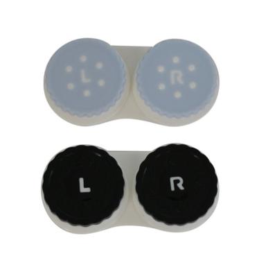 China Contact Lenses Care Wholesale Cute Plastic Contact Lens Double-SHELL Contact Lens Case for sale