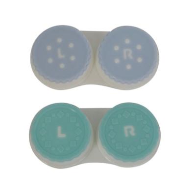 China Contact Lenses Hot-Wholesale Plastic Double Contact Lens Case for sale